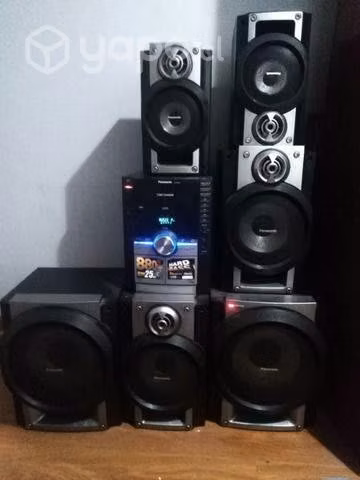 Equipo, parlante con 6 equipos, marca panasonic