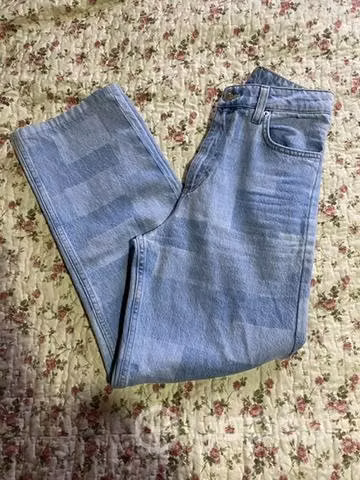 Jeans tiro alto recto Talla 34