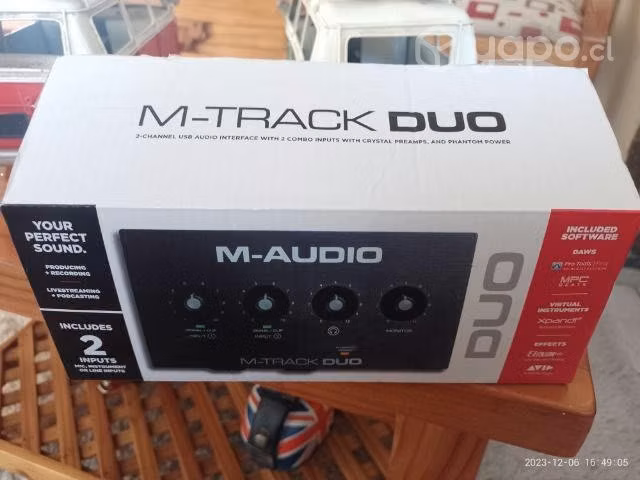 Interfaz de audio M-audio M-track Duo