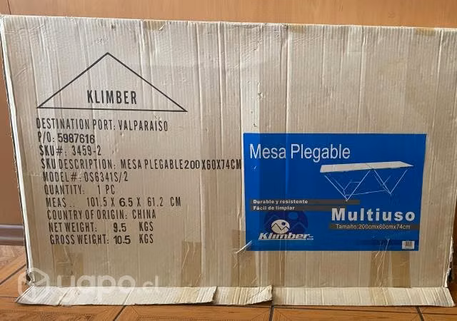 Mesa plegable para camping