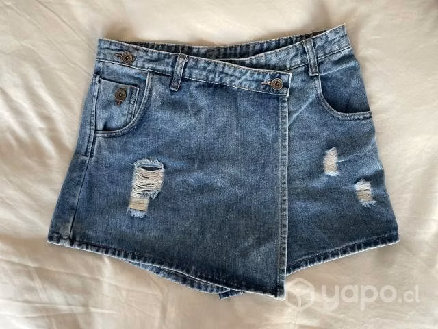 Falda short Jeens