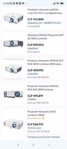 Proyector viene Sonic PA503w