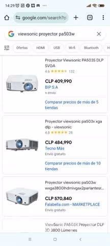 Proyector viene Sonic PA503w