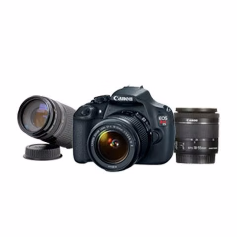 Canon eos rebel t5 + kit lentes 18-55mm y 75-300mm