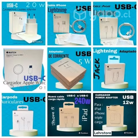 CABLES USB / USB-c IPHONE ORIGINAL / ADAPTADOR