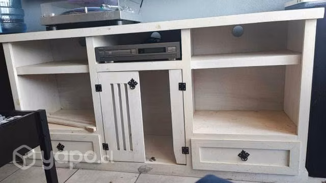Rack blanco de madera - Imagen 3