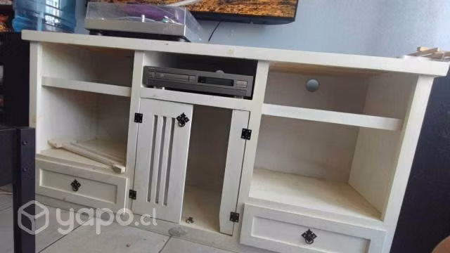 Rack blanco de madera - Imagen 2