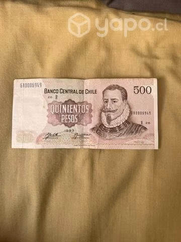 Billete de 500 pesos