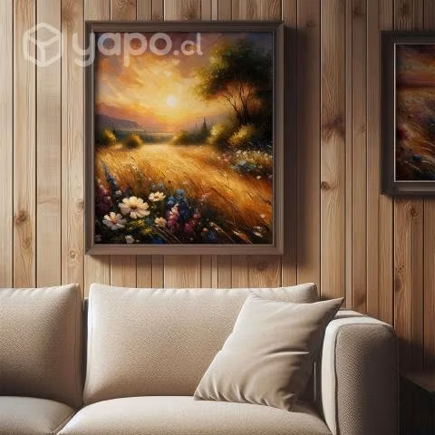 Pintura oleo Flores silvestres