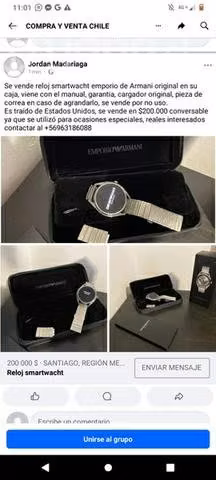 Smartwacht Emporio de Armani