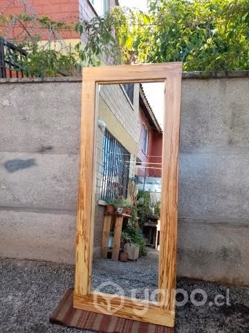 Espejo Rustico Marco de madera grande