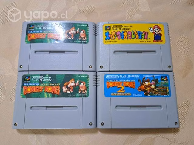 Juegos super nintendo famicon: donkey kong 1 y 2
