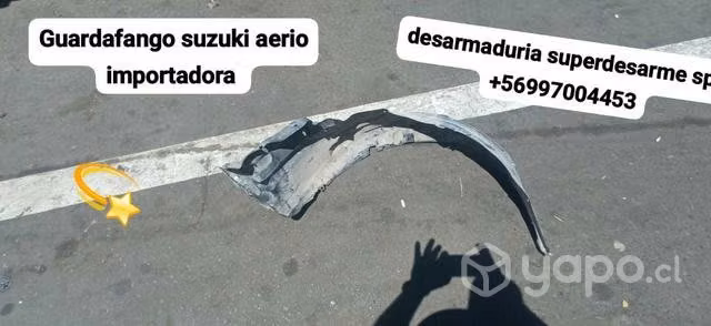 Guardafango derecho Suzuki aéreo desarmaduría