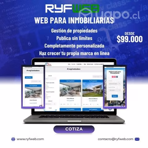Desarrollo de pagina web para inmobiliaria
