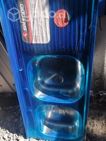 Lavaplatos doble nuevo mas desague y llave