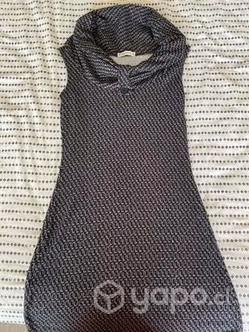 Vestido brillos con cuello tortuga