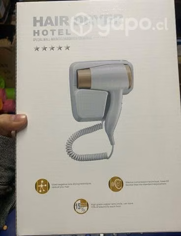 Secador De Pelo Para Baño Hotel 1300w Con Soporte