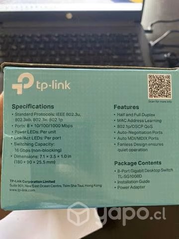 TP Link 8 Port Gigabi - Imagen 3