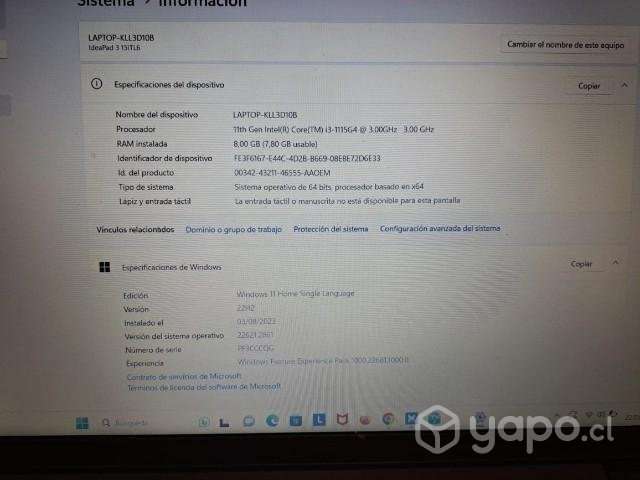 Notebook Lenovo - Imagen 2