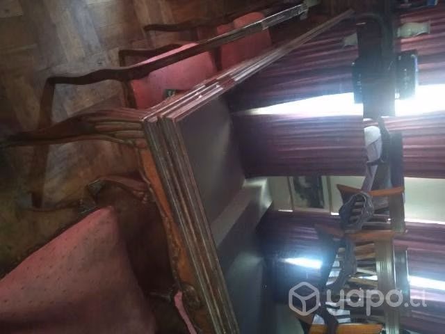 Comedor con 8 sillas y 2 sitiales antiguo - Imagen 5