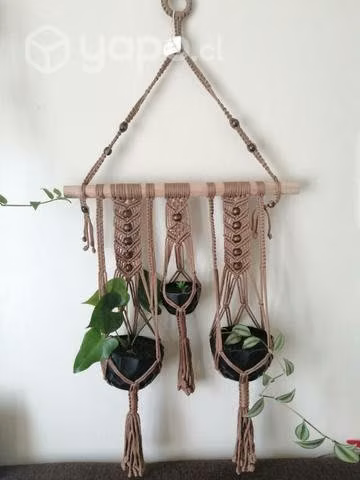 Colgante para maceteros en macrame