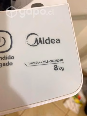 Lavadora 8 kilos midea 2 meses de uso