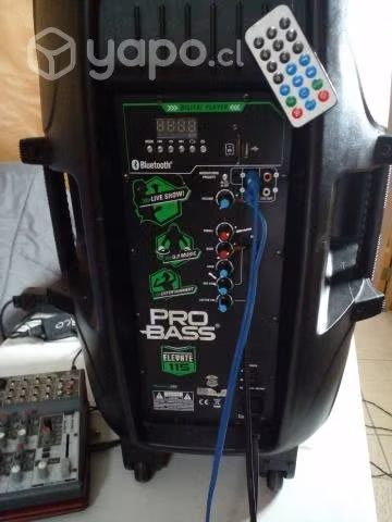 Dj sonido musica parlante activo mixer micrifino s