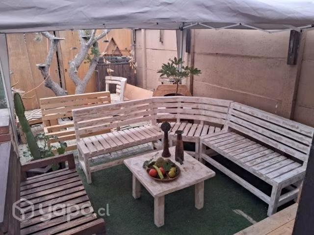 Juego de terraza de madera