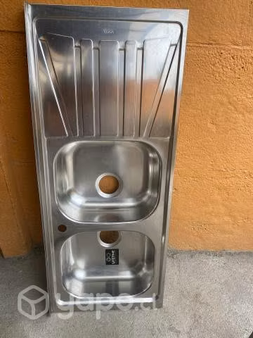 Lavaplatos doble sobreponer