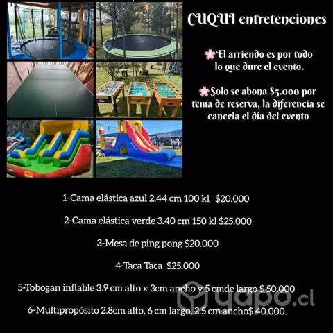 Arriendos Juegos inflables
