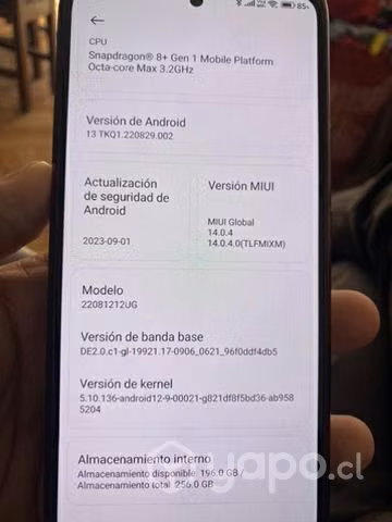Celular Xiaomi mi12t pro - Imagen 3