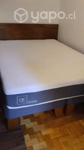 Cama Cic 2 plz con colchón y respaldo