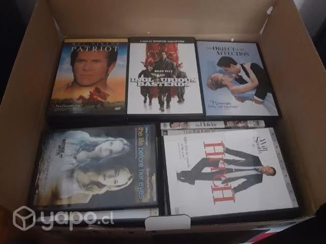 242 DVD (películas listadas en la descripción)
