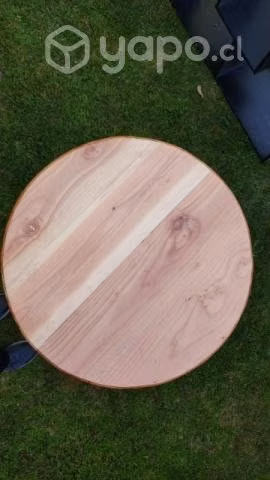 Mesa Redonda Madera y Fierro