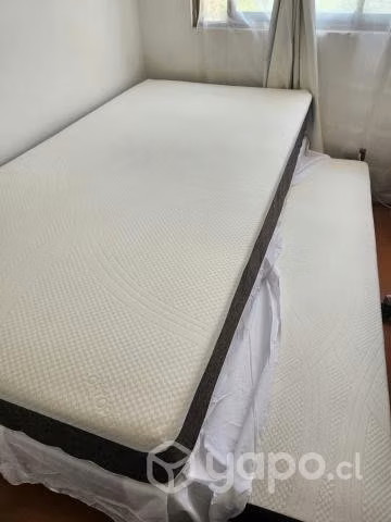 Pack cama 2 plazas + cama nido 1.5 plazas
