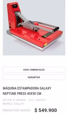 Estampadora Galaxy press