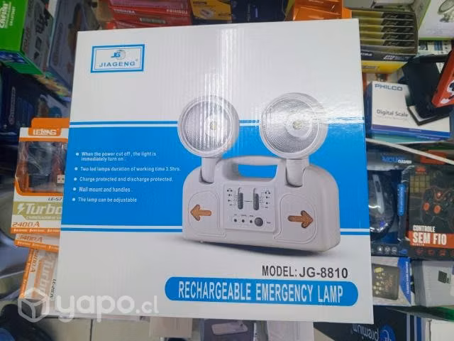 Lampara de emergencia recargable para pared