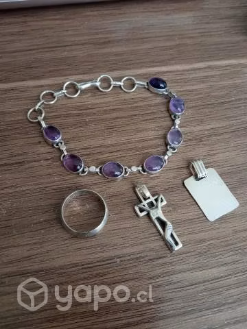 Pulsera y colgante de plata - Imagen 4
