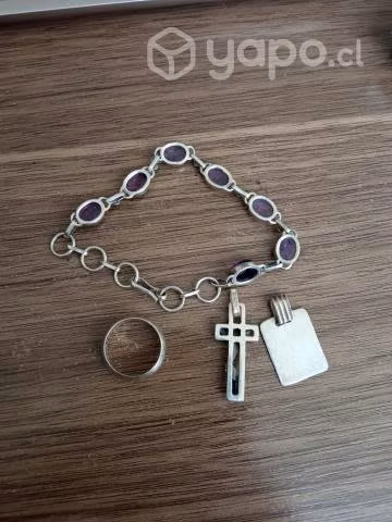 Pulsera y colgante de plata - Imagen 3