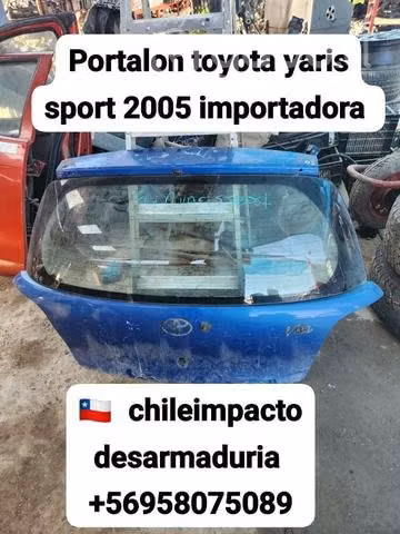 Portalón Toyota Yaris sport año 2005 importadora