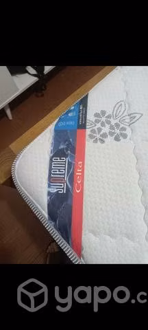 Cama 2 plazas- pino americano