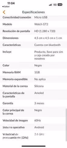 Reloj HUAWEI gt2 - Imagen 3