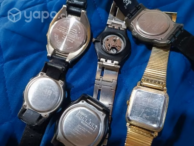 Relojes Timex 5 y 1 reloj Swatch para el arregloba