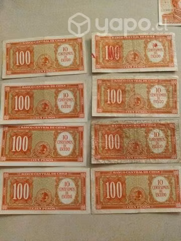 Billete Cien Pesos o Diez Centesimos de Escudo - Imagen 2