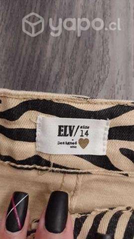 Falda jeans animal print - Imagen 2