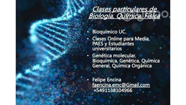 Clases particulares de Química, Biología y Física