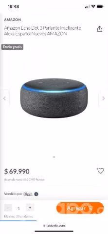 Vendo Alexa echo dot
