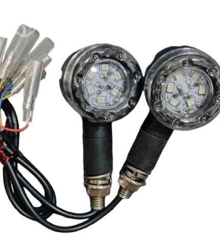 Set de intermitentes para moto custom posicion y v - Imagen 2