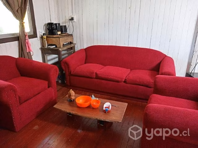 Sillones y sofa Rojo