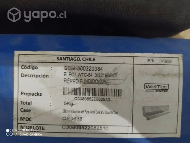 Soldadura fierro fundido WTC-84 3/32